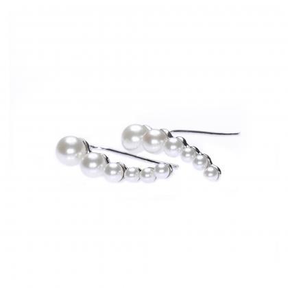 Pearl Earrings / Crawler Earrings /..