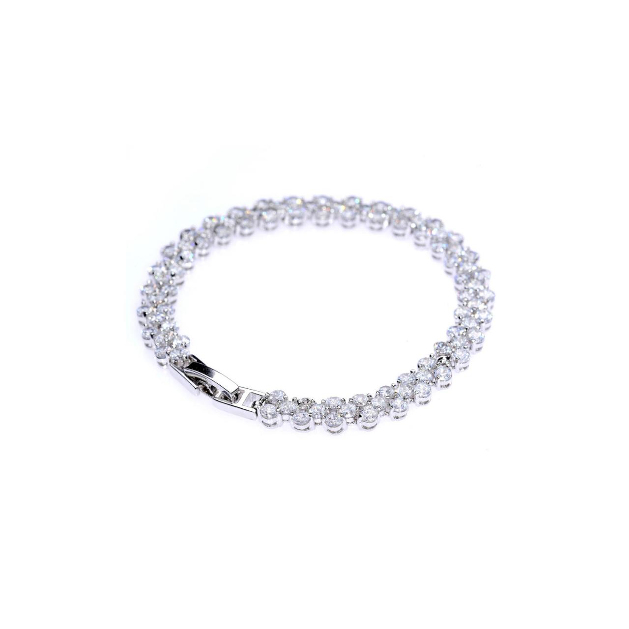 Eternity Bracelet / Tennis Bracelet / Delicate Bracelet / Silver Bracelet / Crystal Jewelry / Elegant Jewelry / Bridesmaid Bracelet / Gift