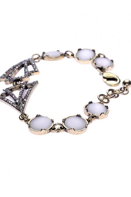 Art Deco Bracelet / Vintage Bracelet / Bracelet Femme / Opal Bracelet / Gatsby Jewelry / Flapper Jewelry / 1920s Jewelry / Gold Chain